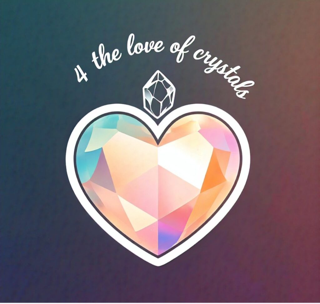 4 the love of crystals where we sell all things crystal and metaphysical. From jewelry to crystal carvings and even tarot cards. 