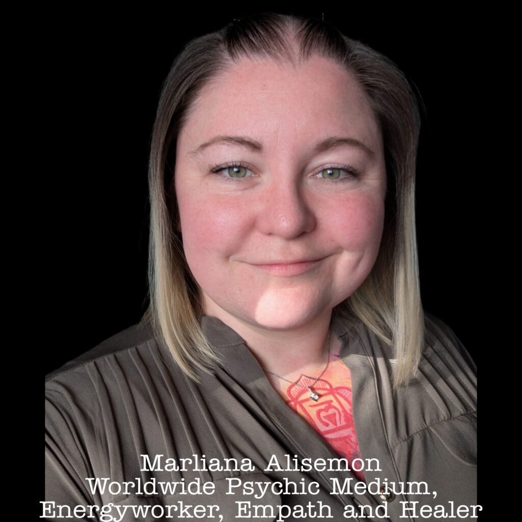 Marliana Alisemon is an evidential psychic medium who cuts through the noise with clarity, heart, and truth. Her work is deeply healing, refreshingly real, and rooted in integrity and soul connection.