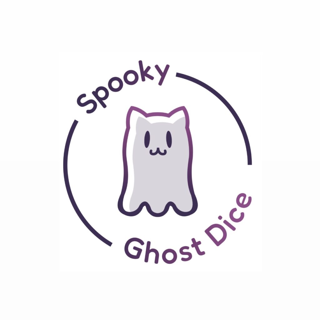 Spooky Ghost Dice creates handmade polyhedral dice for tabletop roleplaying games, designed to be as fun and unique as the people who roll them.